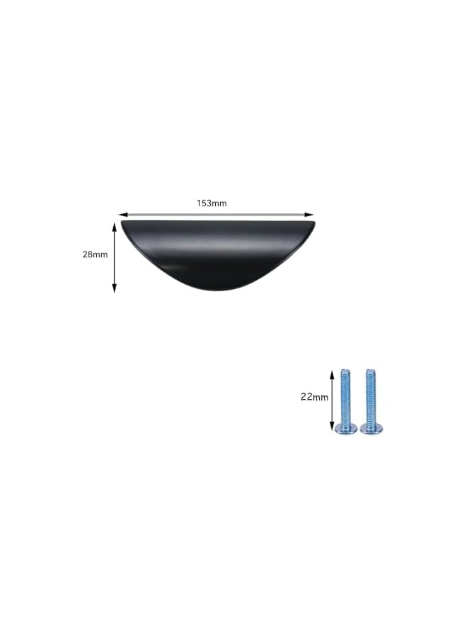 promass Cabinet Pulls,Furniture Hardware Collection, Cabinet Handles, Drawer Pulls, Door Pulls, Kitchen Cupboard Handle, Pack of 4,Black - Image 2