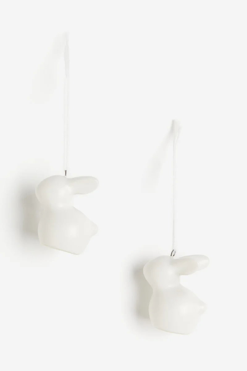 اتش اند ام وعاء فخار على شكل أرنب -عبوة من قطعتين