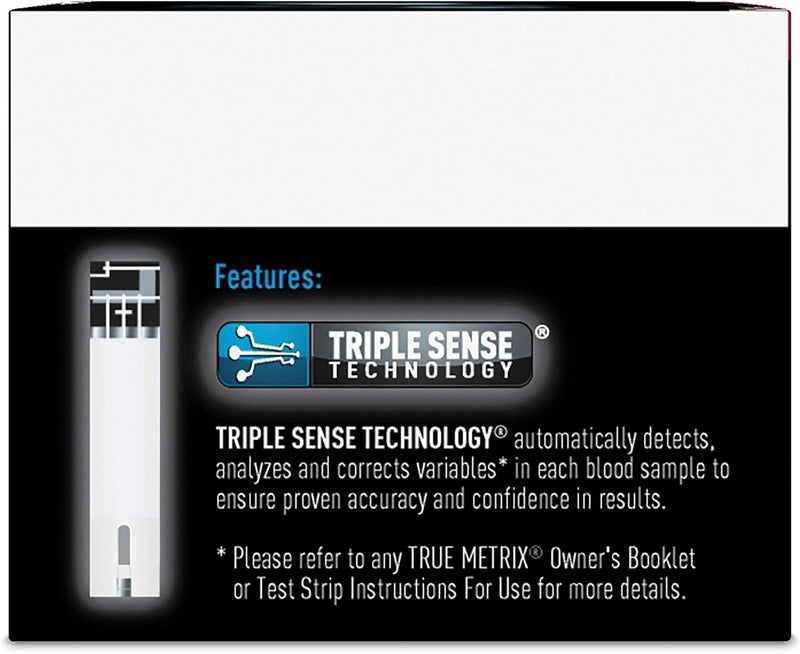 LEADER True Metrix Blood Glucose Test Strips for Diabetes Tiny Blood Sample SelfMonitoring Triple Sense Technology for Adults and Kids 12 Compatible with True Metrix Meters only 50 Strips - Image 2