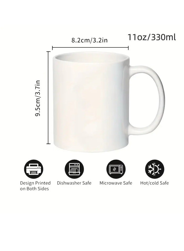 RYN 11oz "BEST MUM EVER" Ceramic Coffee Mug with Colorful Pen Holder - Stylish & Heartfelt Gift for Mother's Day, Valentine's, , Dual-Sided Printd - Image 2