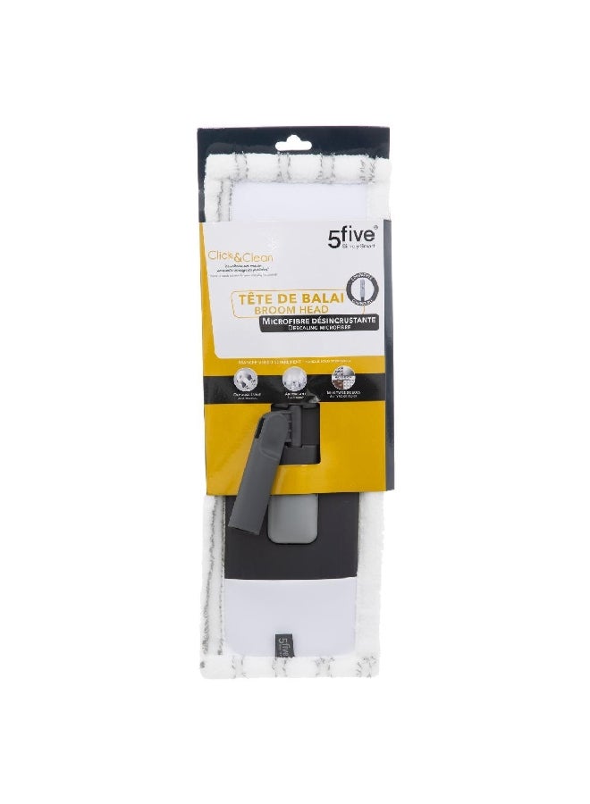 Five Simply Smart Click and Clean Microfiber Mop Head White and Black 14 x 18 x 46 cm 164743 - Image 5