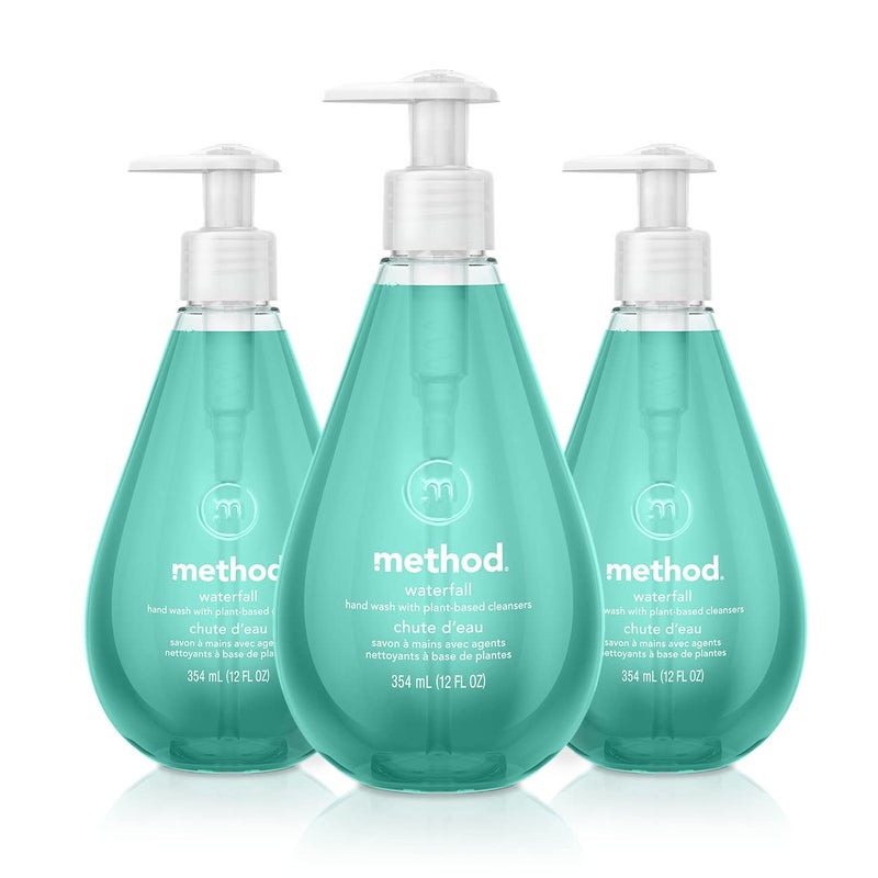 Method Gel Hand Soap, Waterfall, 12 fl oz (Pack of 3) - Image 1