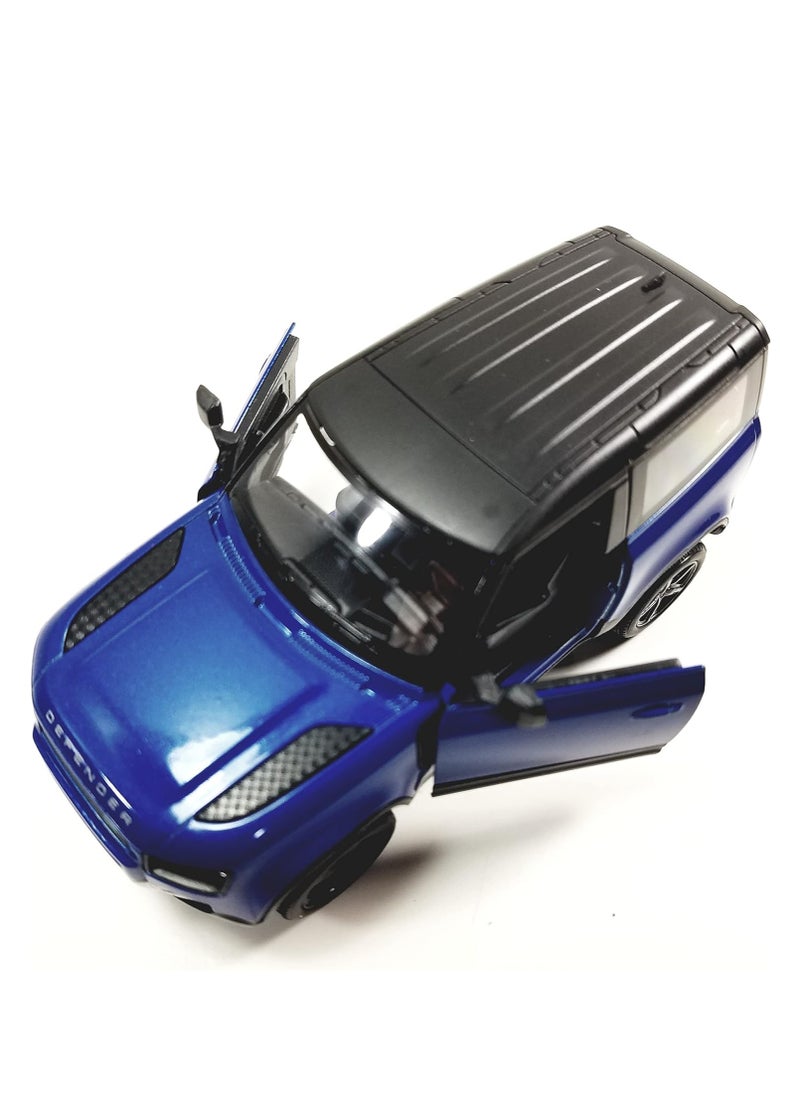 Kinsmart Land Rover Defender 90 Sky Blue 136 Scale Diecast SUV  - Image 4