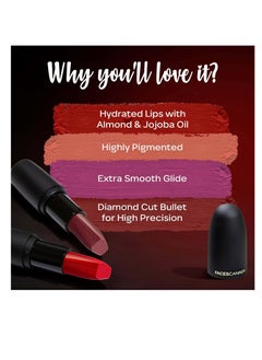 Faces Canada FACES CANADA Weightless Matte Lipstick Plum 24 Plum 4.5g  Highly Pigmented Lip Color Smooth One Stroke Glide Moisturizes and Hydrates Lips Vitamin E Jojoba and Almond Oil Enriched  - Image 2