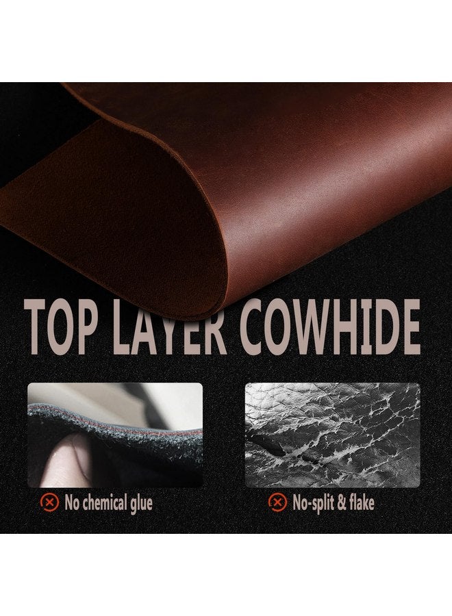 QUMY Leather Dog Leash 4ft, Heavy Duty Dog Training Leash for Large, Medium and Small Dogs, Soft and Strong Genuine Leather Braided Handmade Long Lead Leash for Dog Training, Brown - Image 2