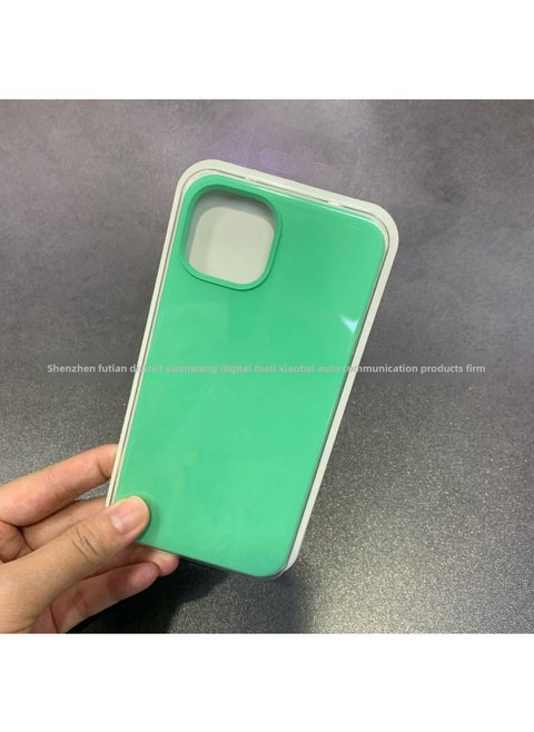For Iphone16 Liquid Silicone Phone Case For Iphone 16Pro Max/16Pro Full Covering Drop-Resistant Protective Case-Color:Fragrant Green [with Logo]-Applicable Model:For Iphone16e [sealed Packaging]