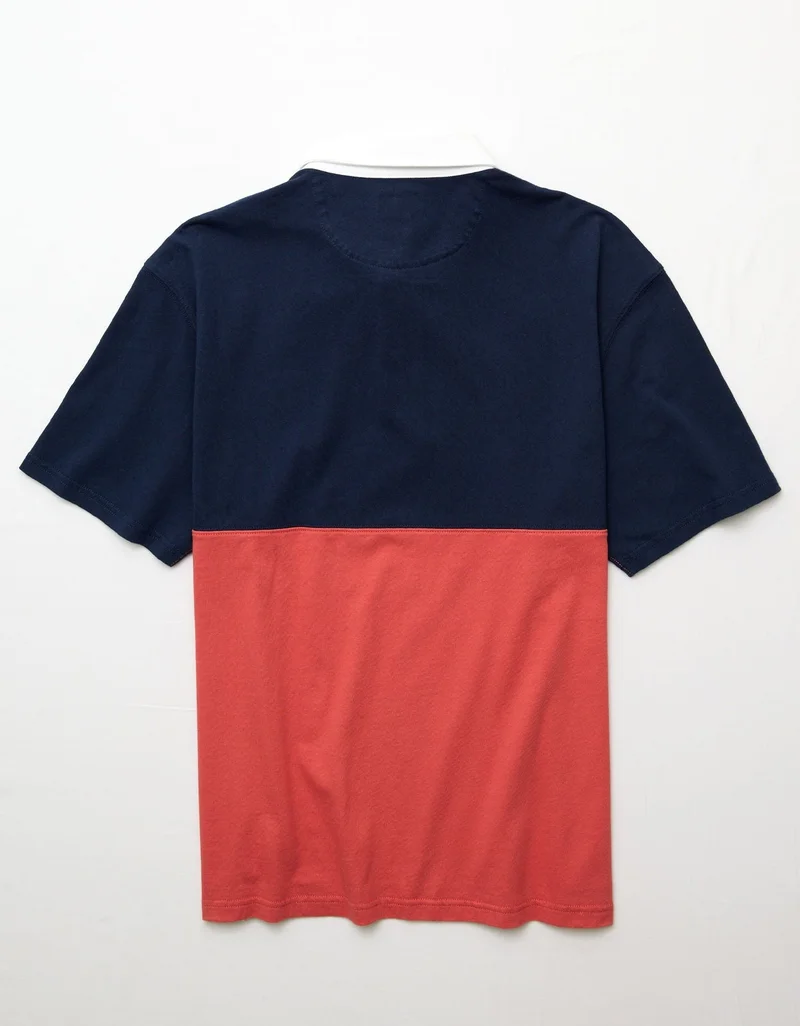 American Eagle  AE Standard Fit Graphic Polo Shirt for Men | Best Price UAE