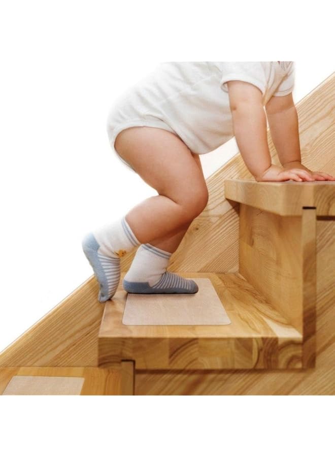 PROMASS Non Slip Stair Treads Tape 15 Pieces：Anti-Slip Indoor Adhesive Staircase Step Treads Strip, Waterproof Safety Anti-Slip Tape, Heavy Duty Non-Slip Traction Tape for Stairs, Floor, Bathroom (10x81cm) - Image 1