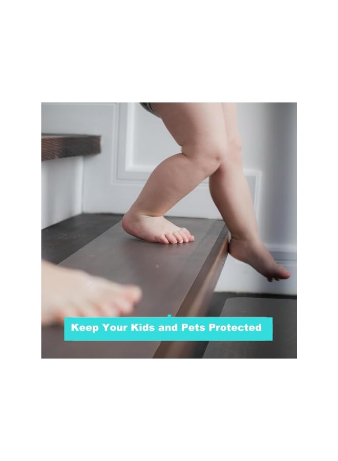 PROMASS Non Slip Stair Treads Tape 15 Pieces：Anti-Slip Indoor Adhesive Staircase Step Treads Strip, Waterproof Safety Anti-Slip Tape, Heavy Duty Non-Slip Traction Tape for Stairs, Floor, Bathroom (10x81cm) - Image 3