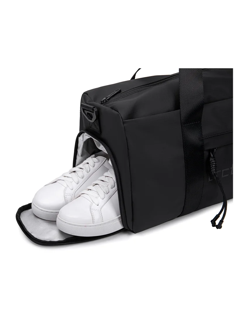 ARCTIC HUNTER Premium Gym Bag Water Resistant Duffel Bag with Shoe Compartment and Detachable Shoulder Straps for Men and Women LX00537 Black