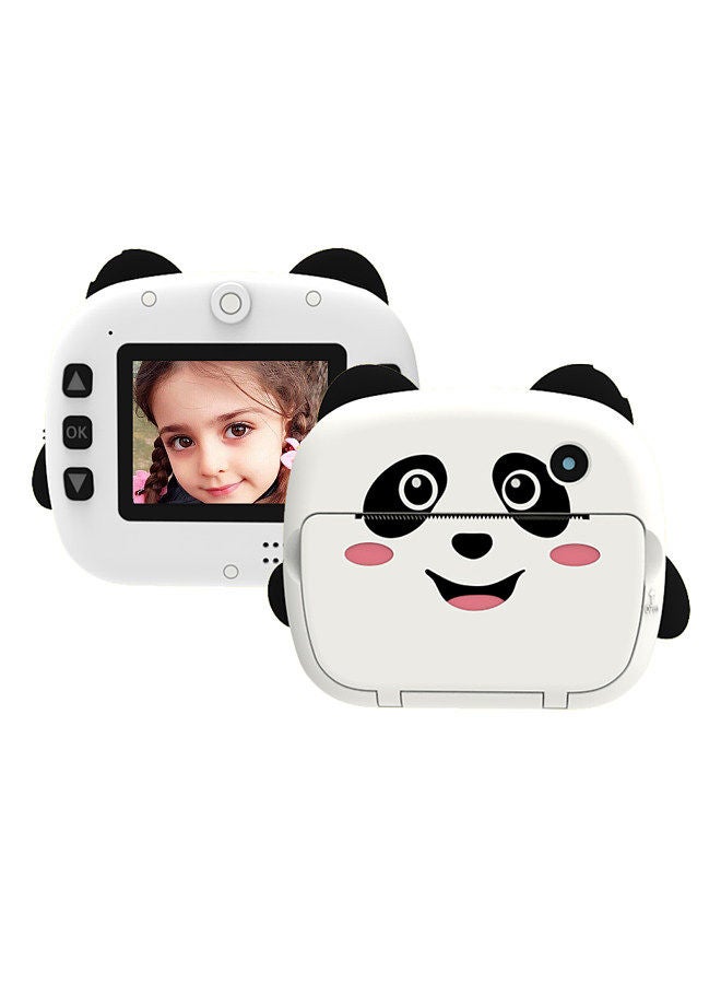 Portable Children Instant Thermal Print Camera 2.4 Inch Screen 1080P Digital Camera Photo Selfie 1080P FHD Video Thermal Inkless Printing 3 Rolls White Print Paper Learning Toy  - Image 1