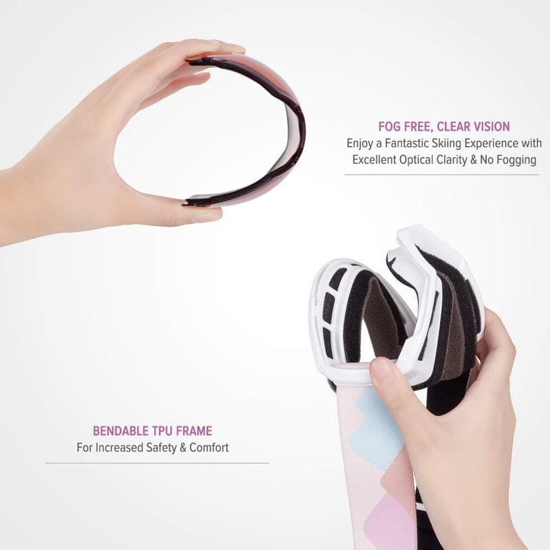 OutdoorMaster Kids Ski Goggles, Snowboard Goggles - Youth Snow Goggles - Image 2