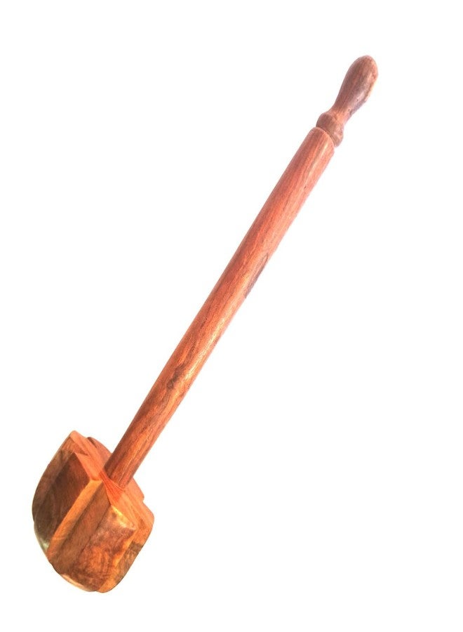 ASPEN® Wooden Hand Masher | Traditional Butter Milk Maker | Manual Hand Blender for Kitchen Mixing - Pack of 1 - Image 1