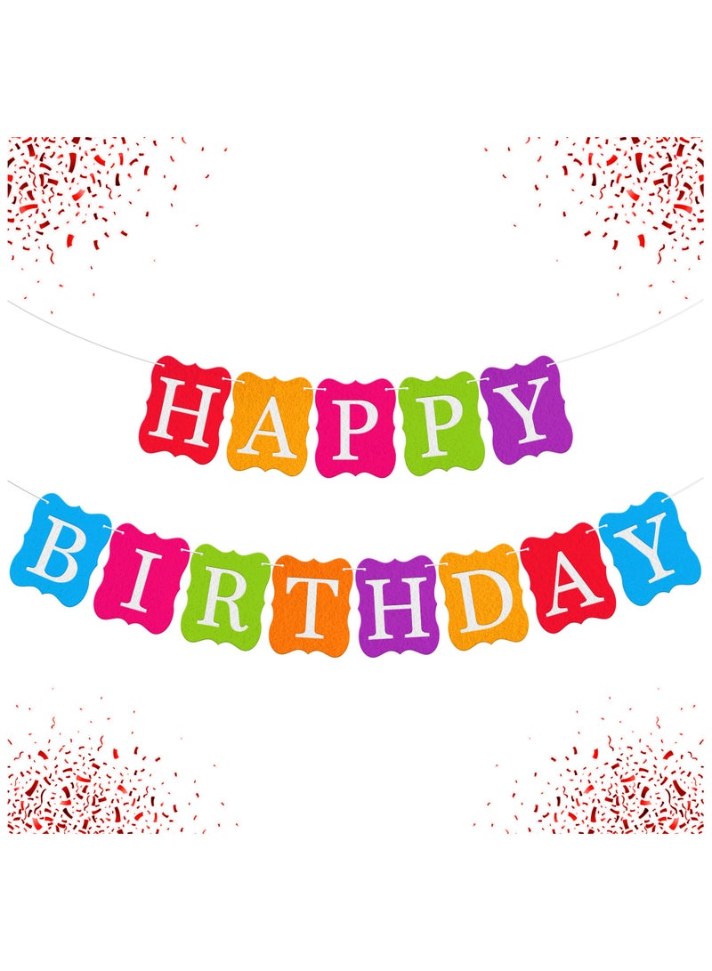KATCHON Multicolour Happy Birthday Banner for Birthday Decorations - Image 1
