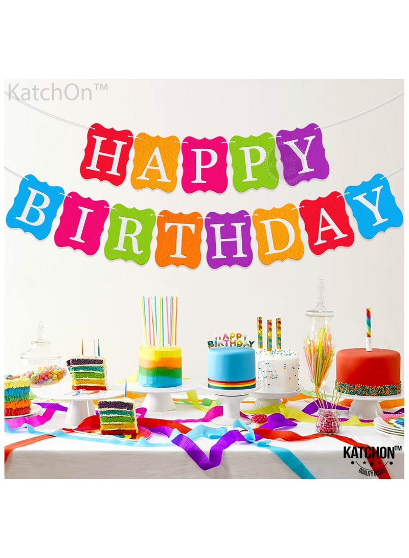 KATCHON Multicolour Happy Birthday Banner for Birthday Decorations - Image 3
