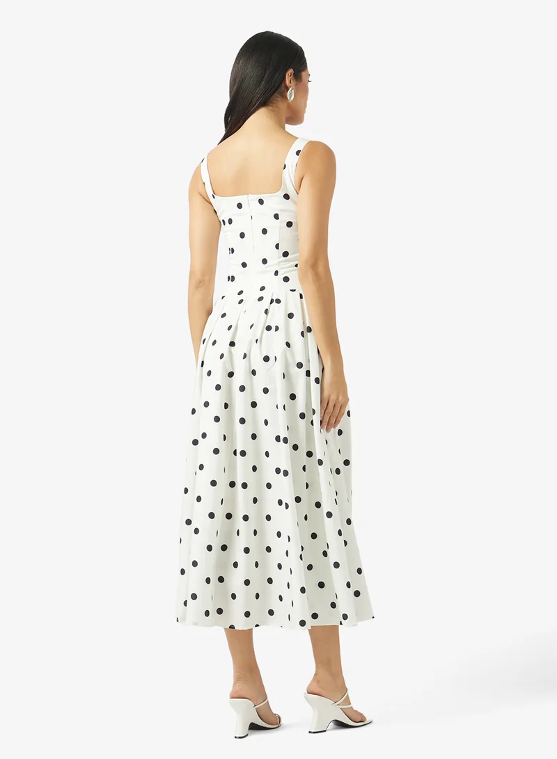ELLA Polka Print Summer Dress