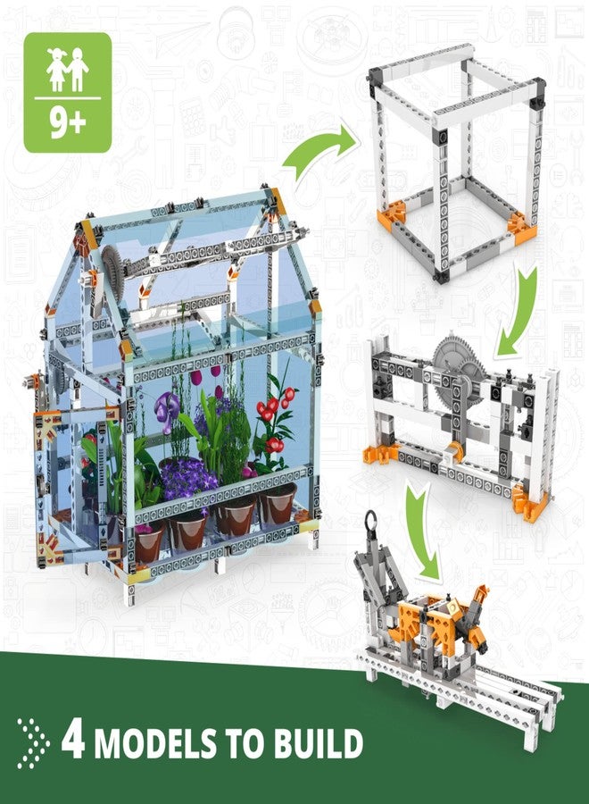 Engino- STEM Toys, Building Set for Kids 9+, Botanic Laboratory- Fully Functional Greenhouse, STEM Kit, Gift for Boys & Girls, Engineering Kit, Learning & Education Toys - Image 2