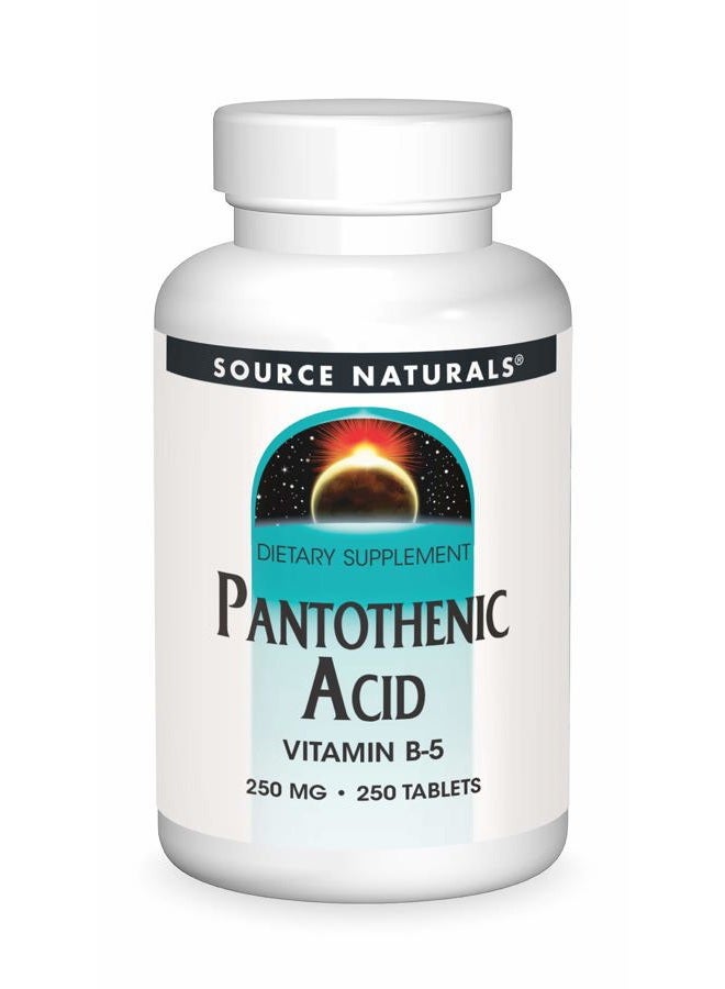 Source Naturals Pantothenic Acid Vitamin B5 250mg. Tablets 143360 - Image 1
