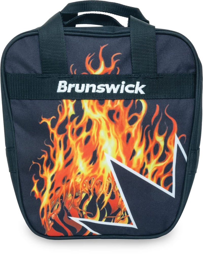 Brunswick Spark Single Tote Bowling Bag (Flames) - Image 3