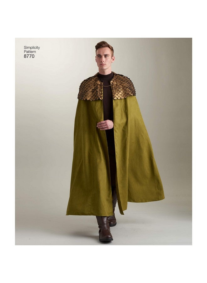 Simplicity 8770 Unisex Fantasy Halloween and Cosplay Cape Costume Sewing Pattern, 4 Styles, One Size - Image 2