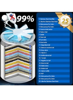 Super ZYouth 25 Stage Shower Filter for Hard Water - Reduces Dry Skin, with 3 Replaceable Filter Cartridges, Universal Replaceable Shower Head Water Purifier to Remove Chlorine, Fluoride  - Image 2