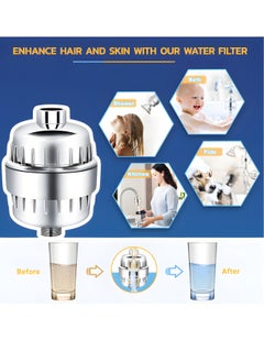 Super ZYouth 25 Stage Shower Filter for Hard Water - Reduces Dry Skin, with 3 Replaceable Filter Cartridges, Universal Replaceable Shower Head Water Purifier to Remove Chlorine, Fluoride  - Image 3
