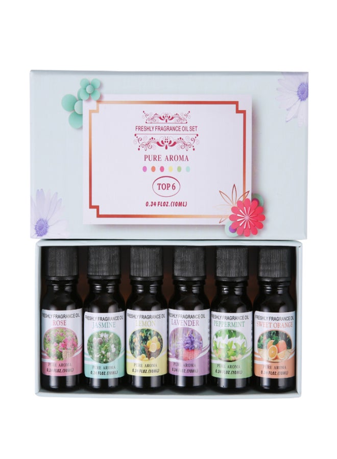 6 Bottles/Set 10ml Essential Oil Natural Plant Pure Aroma Fragrance Oil Air Humidifier Essential Oils - Image 1