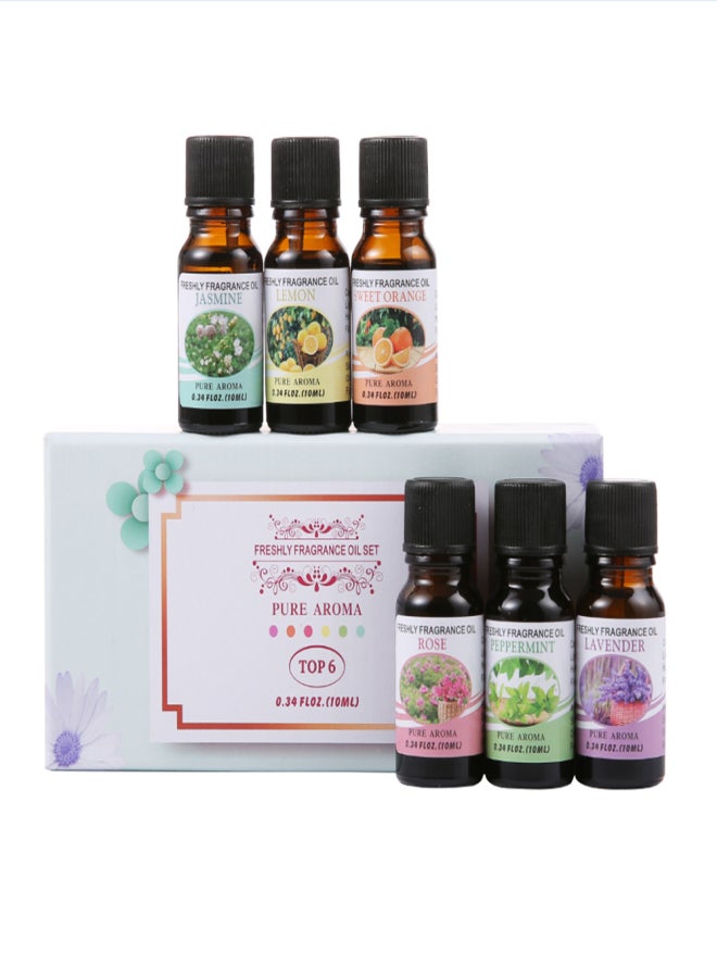 6 Bottles/Set 10ml Essential Oil Natural Plant Pure Aroma Fragrance Oil Air Humidifier Essential Oils - Image 4