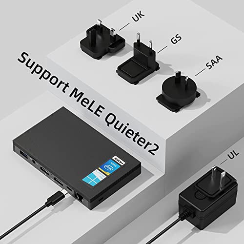 MeLE 12V 2A DC to AC Power Adapter with Type C Port and UL UK GS SAA Standard Plugs for MeLE Mini PC Computer Quieter2 Quieter3 - Image 4