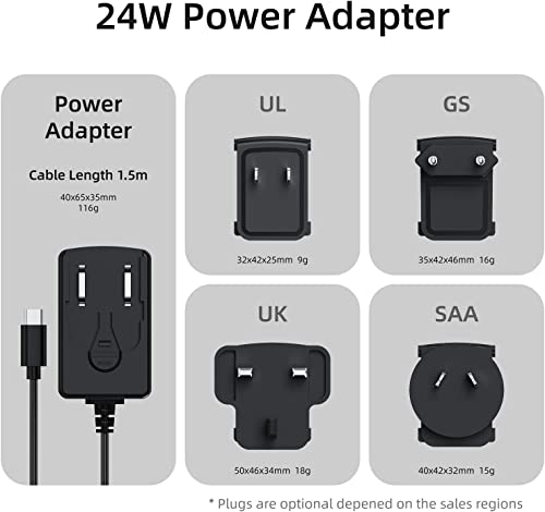 MeLE 12V 2A DC to AC Power Adapter with Type C Port and UL UK GS SAA Standard Plugs for MeLE Mini PC Computer Quieter2 Quieter3 - Image 2