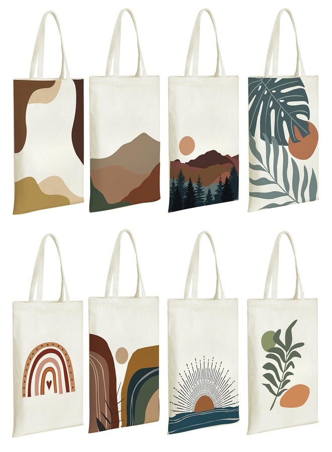 Kuabiz Canvas Tote Bag Bulk for Women Canvas Tote Bags Reusable Aesthetic Minimalist Grocery Bags For Gift Travel Shopping, Beige - Image 1