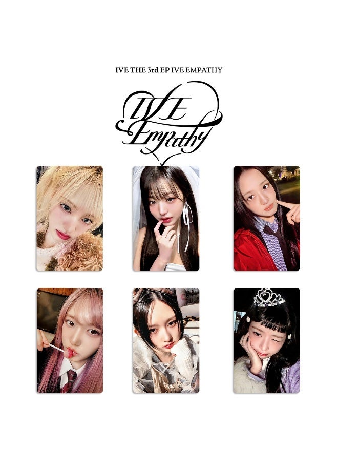 NIBEMINENT 6 قطع بطاقات لومو Kpop IVE EMPATHY ATTITUDE لهدايا مجموعة المعجبين - Image 1