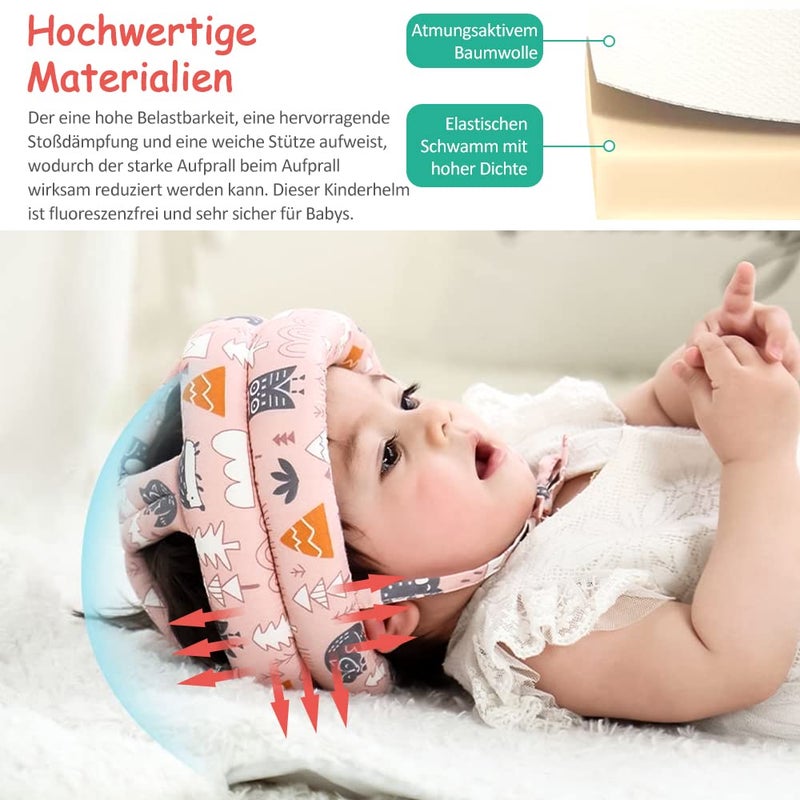 Tyuodna Baby Helmet - Breathable 360° Anti-Collision Head Protection for 6 Months and Up, Adjustable Hat for Toddlers, Learning and Running - Image 3