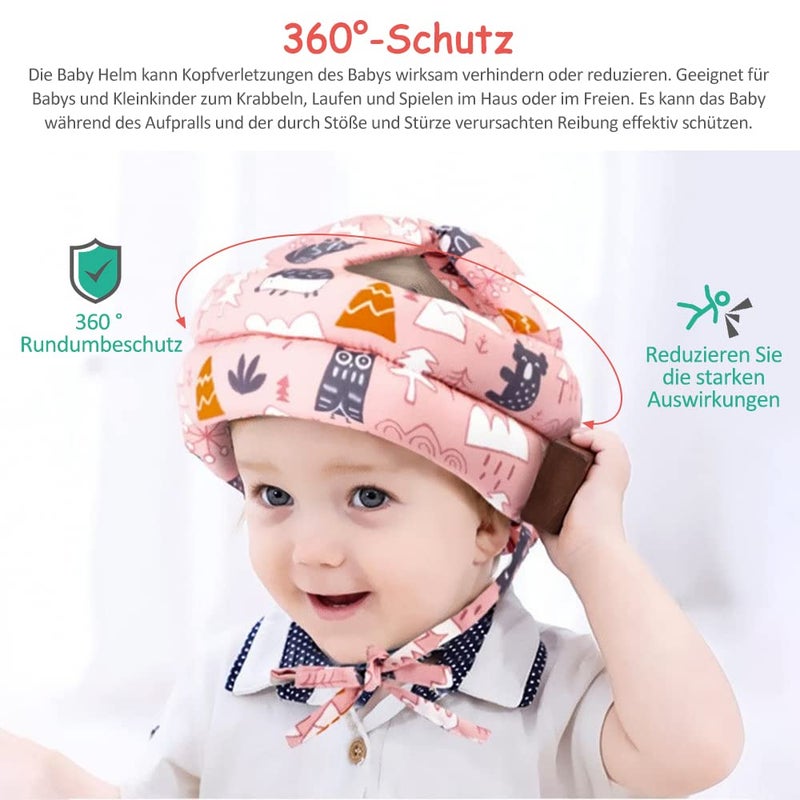 Tyuodna Baby Helmet - Breathable 360° Anti-Collision Head Protection for 6 Months and Up, Adjustable Hat for Toddlers, Learning and Running - Image 2