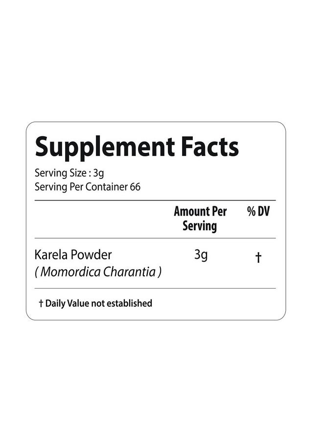 bixa BOTANICAL - Bitter Melon Powder 200G / 7 Oz (Momordica Charantia/Karela Fruit Powder) ; Ayurvedic Herb For Blood Sugar Control & Improves Liver Function ; Herbal Supplement For Skin And Stomach - Image 1