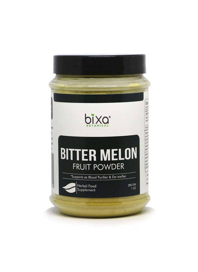 bixa BOTANICAL - Bitter Melon Powder 200G / 7 Oz (Momordica Charantia/Karela Fruit Powder) ; Ayurvedic Herb For Blood Sugar Control & Improves Liver Function ; Herbal Supplement For Skin And Stomach - Image 1