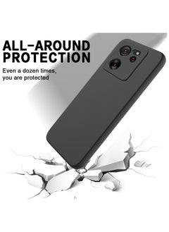 ماركة غير محددة حافظة لهاتف Xiaomi 13t و13t Pro وRedmi K60 Ultra من السيليكون السائل المقاوم للسقوط بتغطية كاملة، أسود  - Image 3