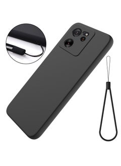 ماركة غير محددة حافظة لهاتف Xiaomi 13t و13t Pro وRedmi K60 Ultra من السيليكون السائل المقاوم للسقوط بتغطية كاملة، أسود  - Image 2
