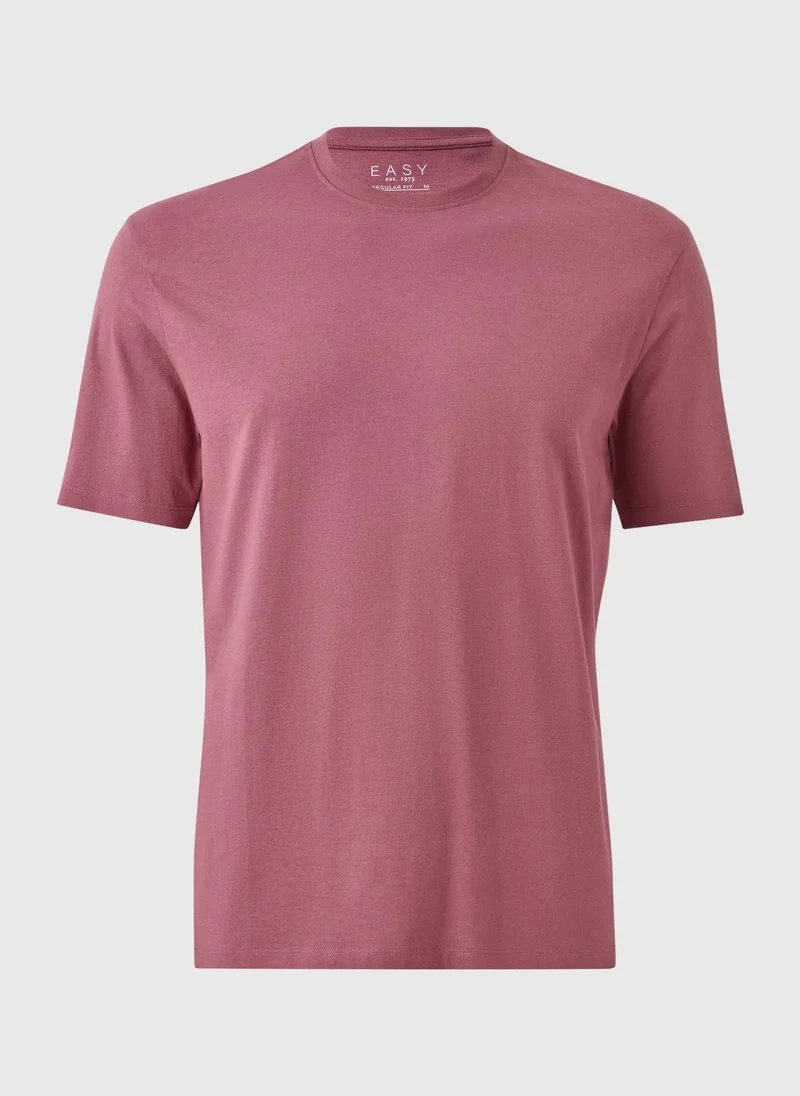 Matalan Purple Ginger Essential Crew Neck T-Shirt for Men | Best Price UAE