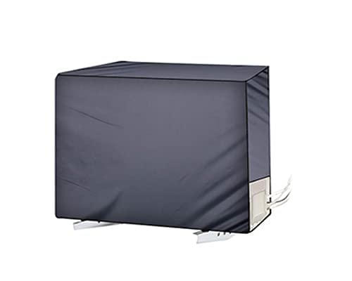 Da Anushi Polyester Split Ac Cover Set Of Indoor And Outdoor Unit For 1.5 Ton Capacity Ac, Attractive Digital Prints/Dustproof/Water Resistant (Grey Flower) - Image 3