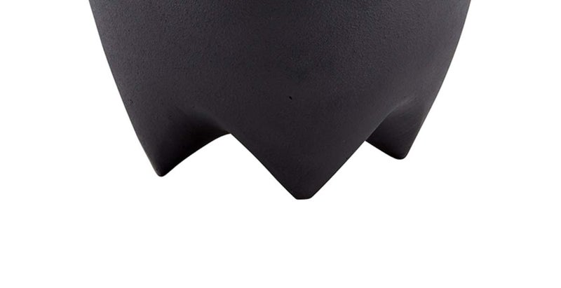 47th and Main Small Footed Decorative Black Cast Iron Bowl for Fruit, Keys, or Decoration, 6.1 Inch - Image 3