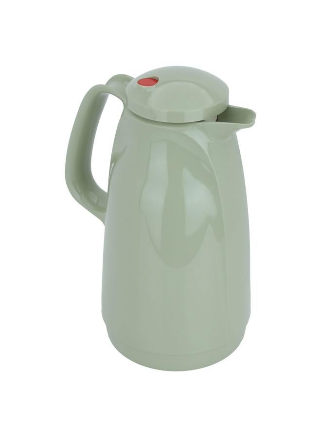 ROTPUNKT Glass Thermos 1.5 Liters Plastic Body Green - Image 2