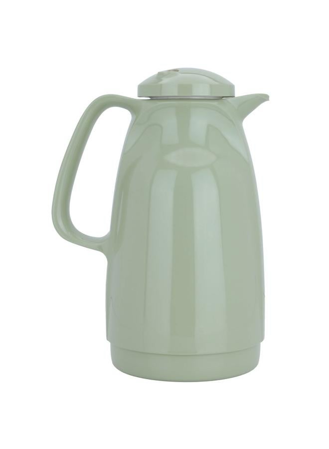 ROTPUNKT Glass Thermos 1.5 Liters Plastic Body Green - Image 1