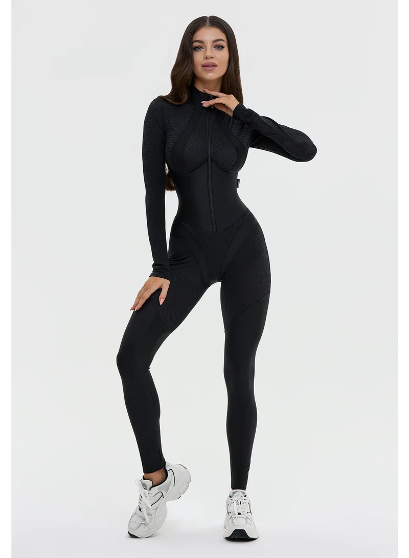 بونا فيدي بدلات رياضية قطعة واحدة بونافايد للنساء - رومبر رياضي بتحكم في البطن لليوغا والجيم