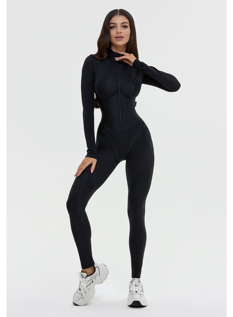 Bona Fide One Piece Workout Jumpsuits for Women - Athletic Romper Jumpsuit with Tummy Control for Yoga, Gym - Image 2