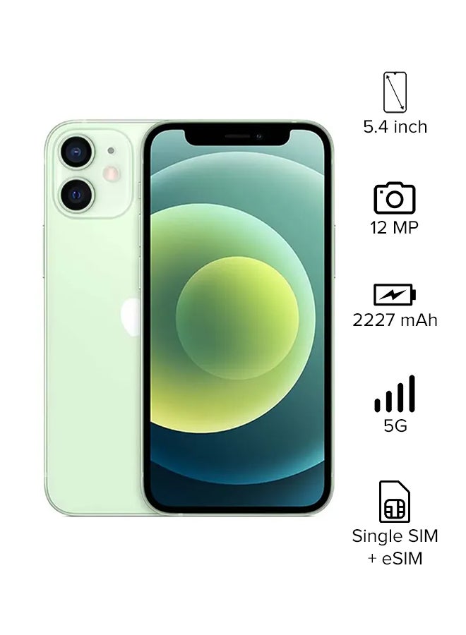 ابل  آيفون 12 ميني مع فيس تايم 256 جيجا أخضر بتقنية 5G - إصدار الشرق الأوسط - Image 1