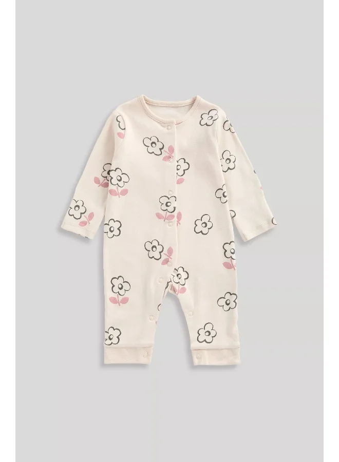 mothercare My First Pink Footless Sleepsuits - 3 Pack