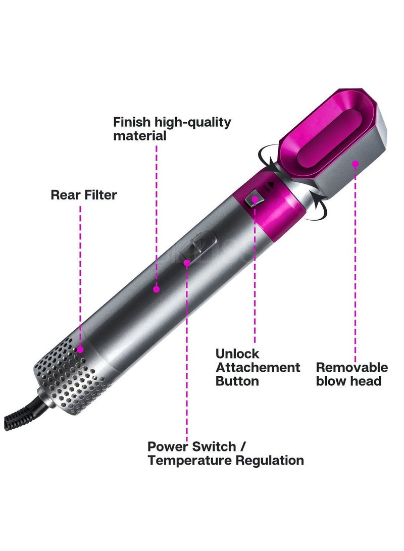 general Hot Comb 5-in-1 Hot Hair Dryer Comb, Automatic Perm Roll, Straightening Plate, Hair Suction Stick, Wet  Dry - Image 4