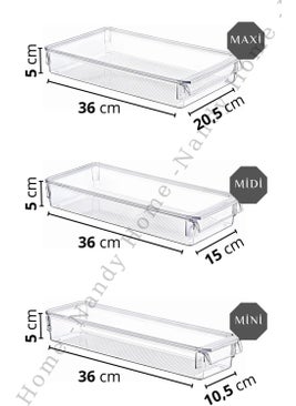 Boz House Set of 9 New Clear Refrigerator & Cabinet Organizer with Cover  - Image 2