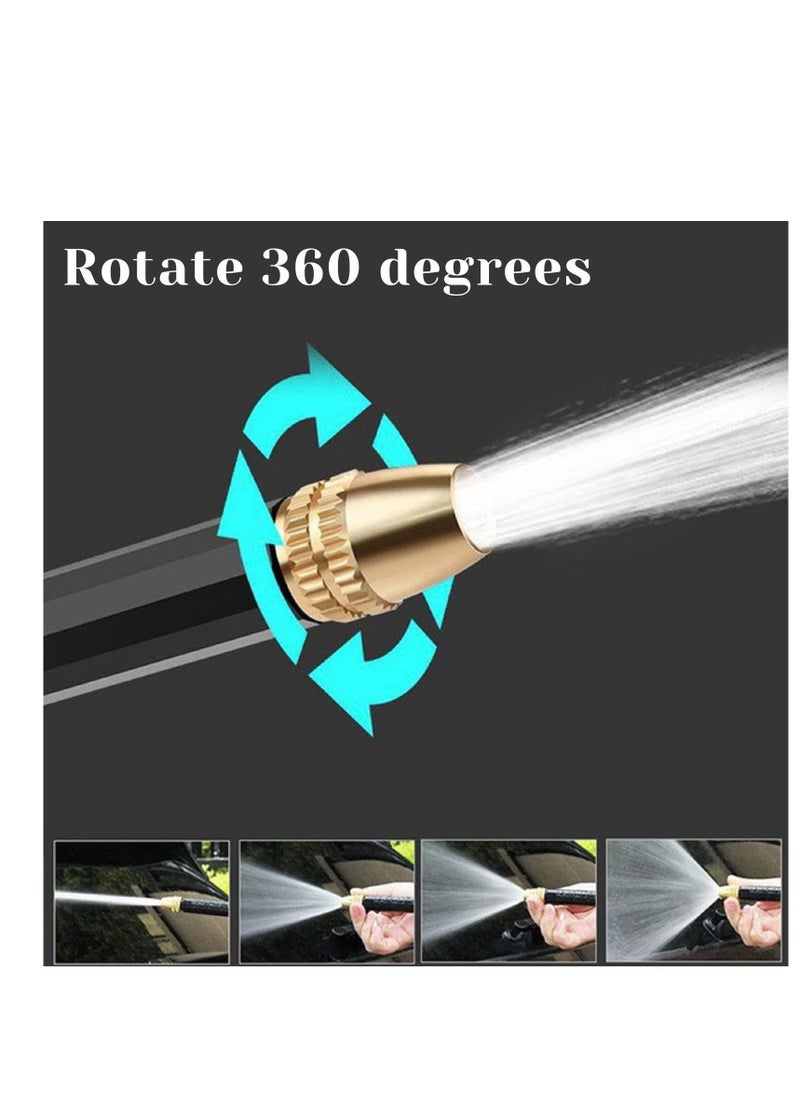 Generic - High Pressure Garden Hose Nozzle, Heavy Duty Garden Watering Nozzle Set, Water Hose Nozzle Sprayer With 3 Garden Hose Threads, Long Spray Nozzle For Watering Plants,Lawn, Garden, Car Washing - Image 1